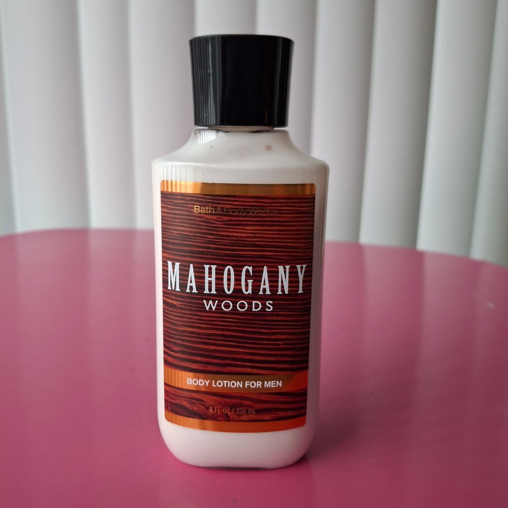 Bath & Body Works MAHOGANY WOODS Body Lotion 8 fl oz Retired